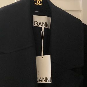 GANNI coat large, brand new